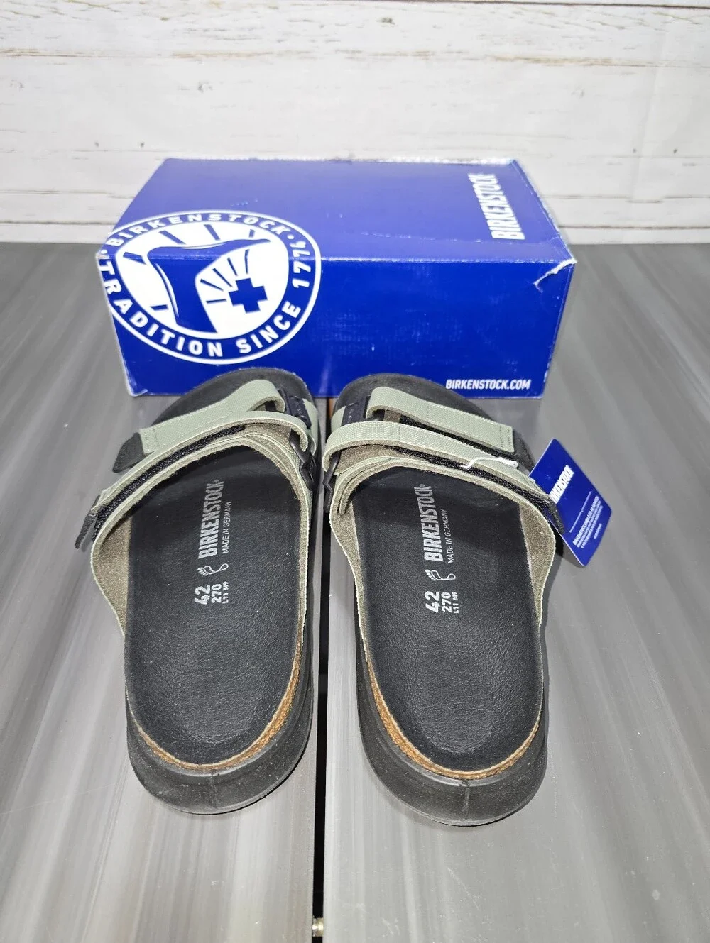 New Birkenstock Sandals Atacama Futura Khaki Olive and Black